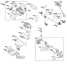 Part Location Diagram of 846491 Briggs and Stratton Hose-air
